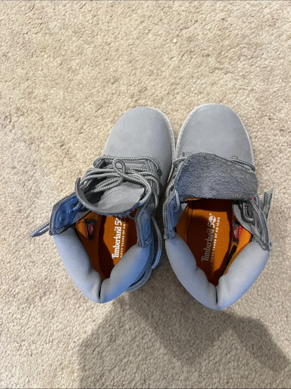 Timberland Kids Gray Lace-Up Trail Boots